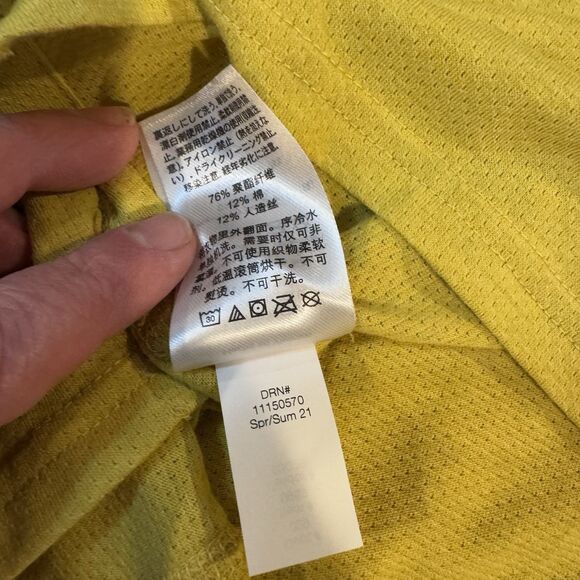 Eddie Bauer Men's Yellow Short Sleeve T-Shirt - FreeDry Boundless Travex - Picture 10 of 10